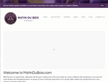 Tablet Screenshot of matindubois.com